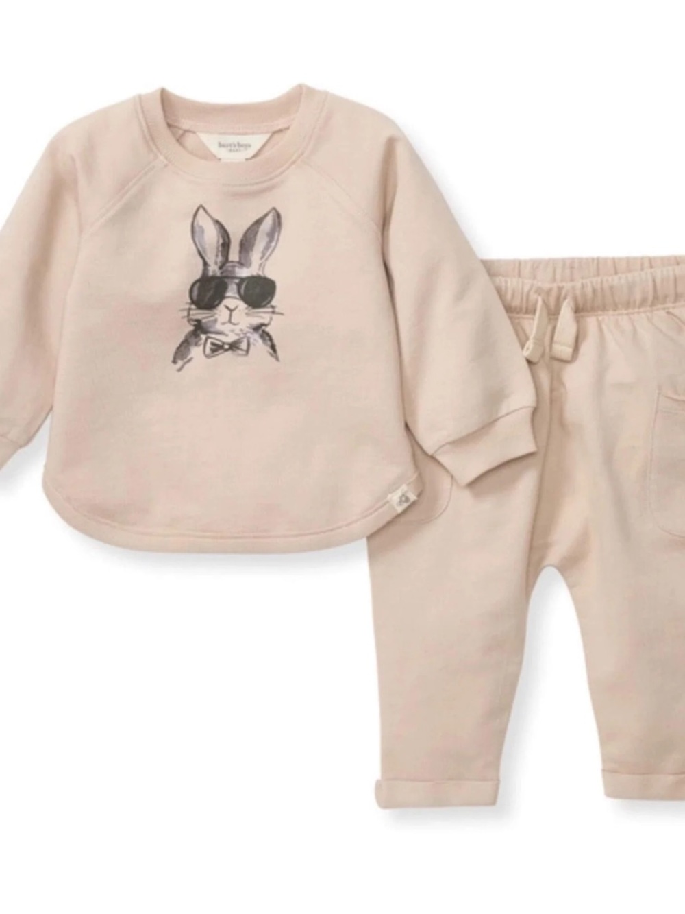 Burt’s Bees Rabbit Sweatshirt and Sweatpants set